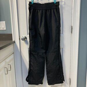 Vintage Roffe Challenge Jet Black Snow Ski Pants Size Medium Regular